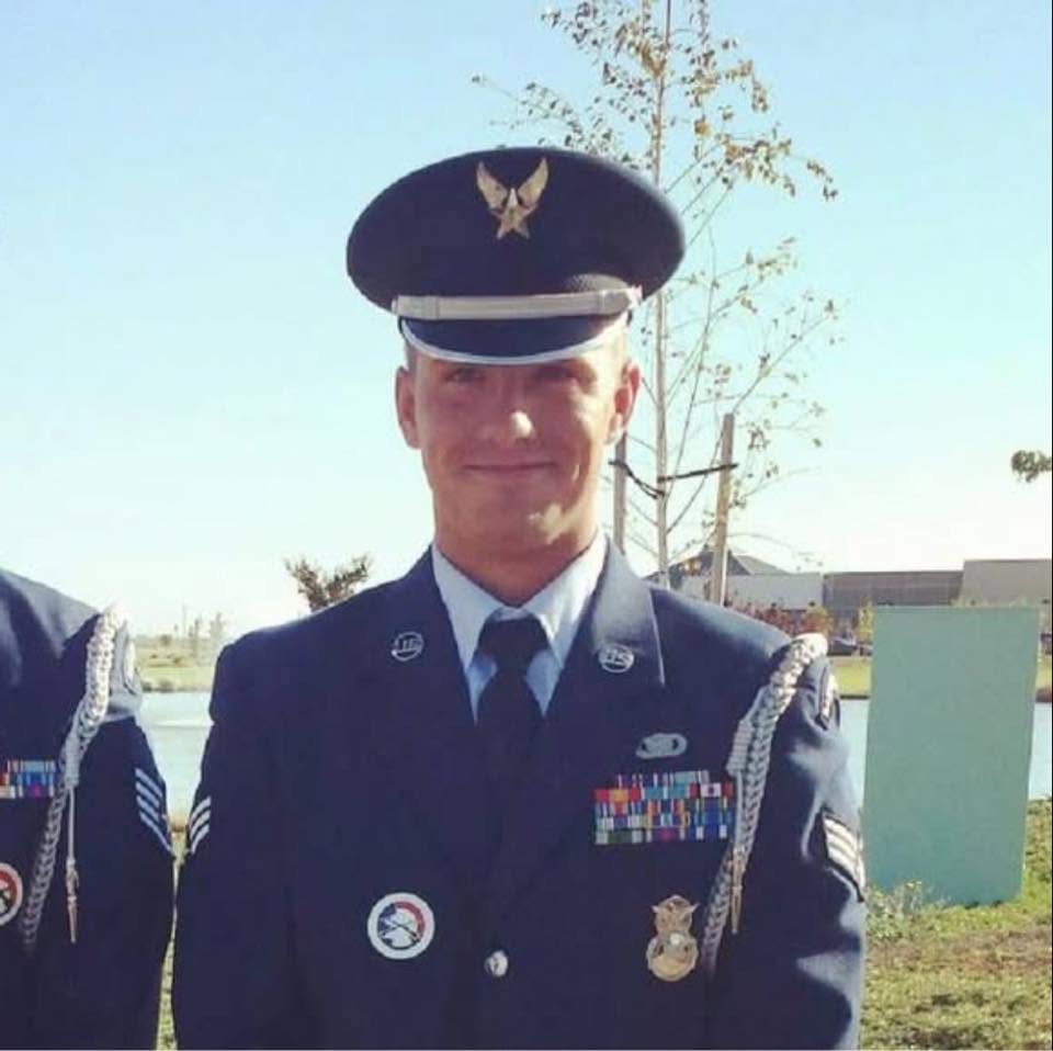 Shawn Richards in U.S. Air Force Security Forces uniform